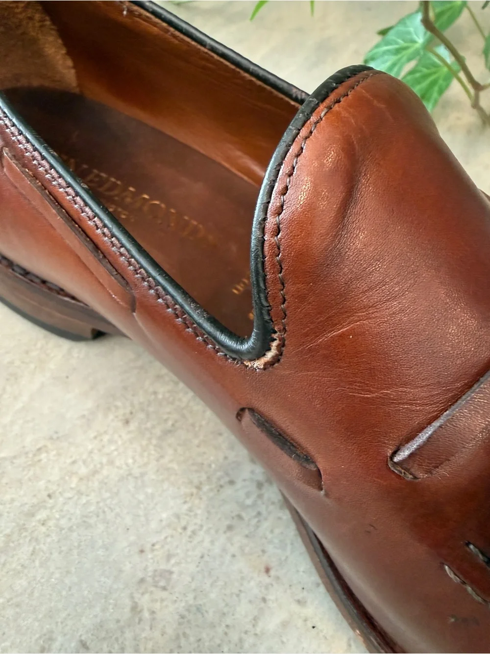 Allen Edmonds Grayson Leather Tassel Loafers Men's 10.5 D Brown Dress Shoes 8272